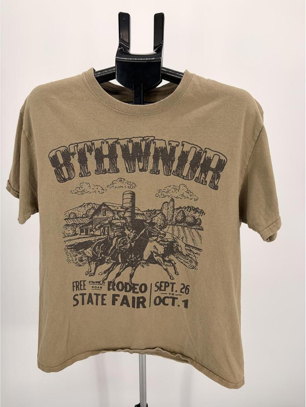 Vintage 8THWNDR Rodeo Graphic‎ Tee Western Style Large